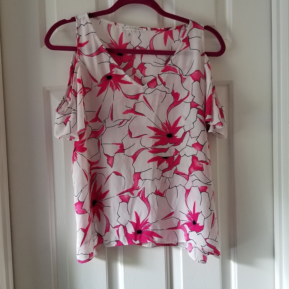 Violet + Claire Cold Shoulder Top